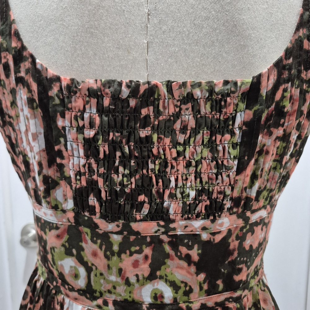 Calvin Klein Multi Color Floral Dress Side Zipper Pockets Fully Lined Size 8 - Picture 12 of 12